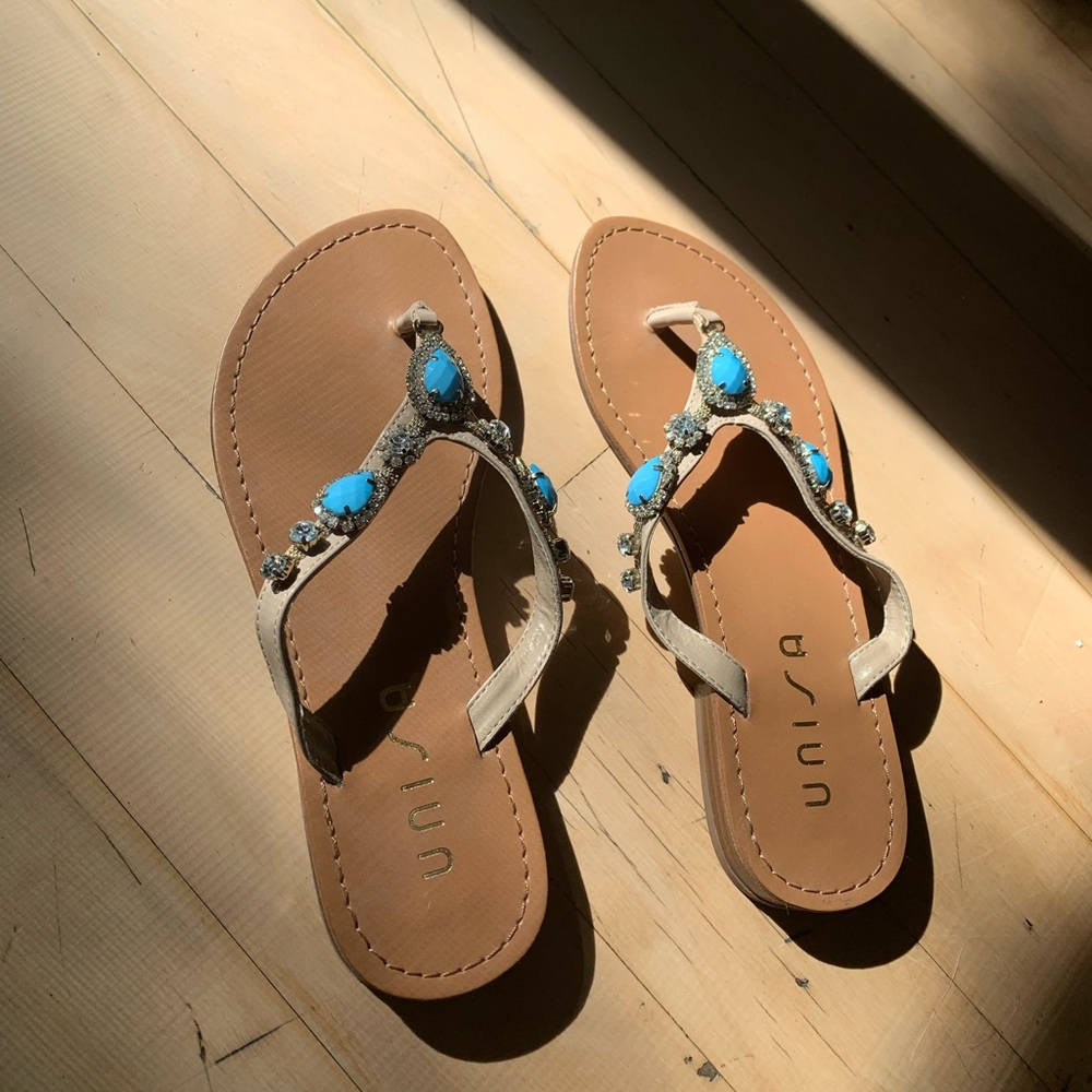 Unisa Rhinestone Sandals - Picture 4 of 5